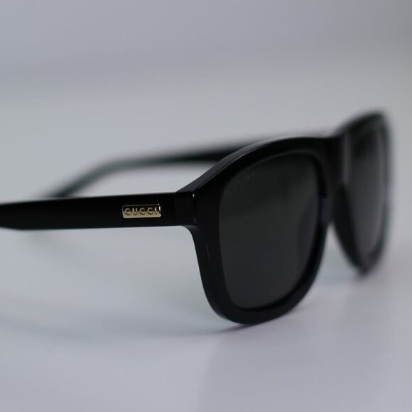 NEW Gucci Sunglasses GG1316S 002 Shiny Black Grey Polarized Men Authentic main image 9